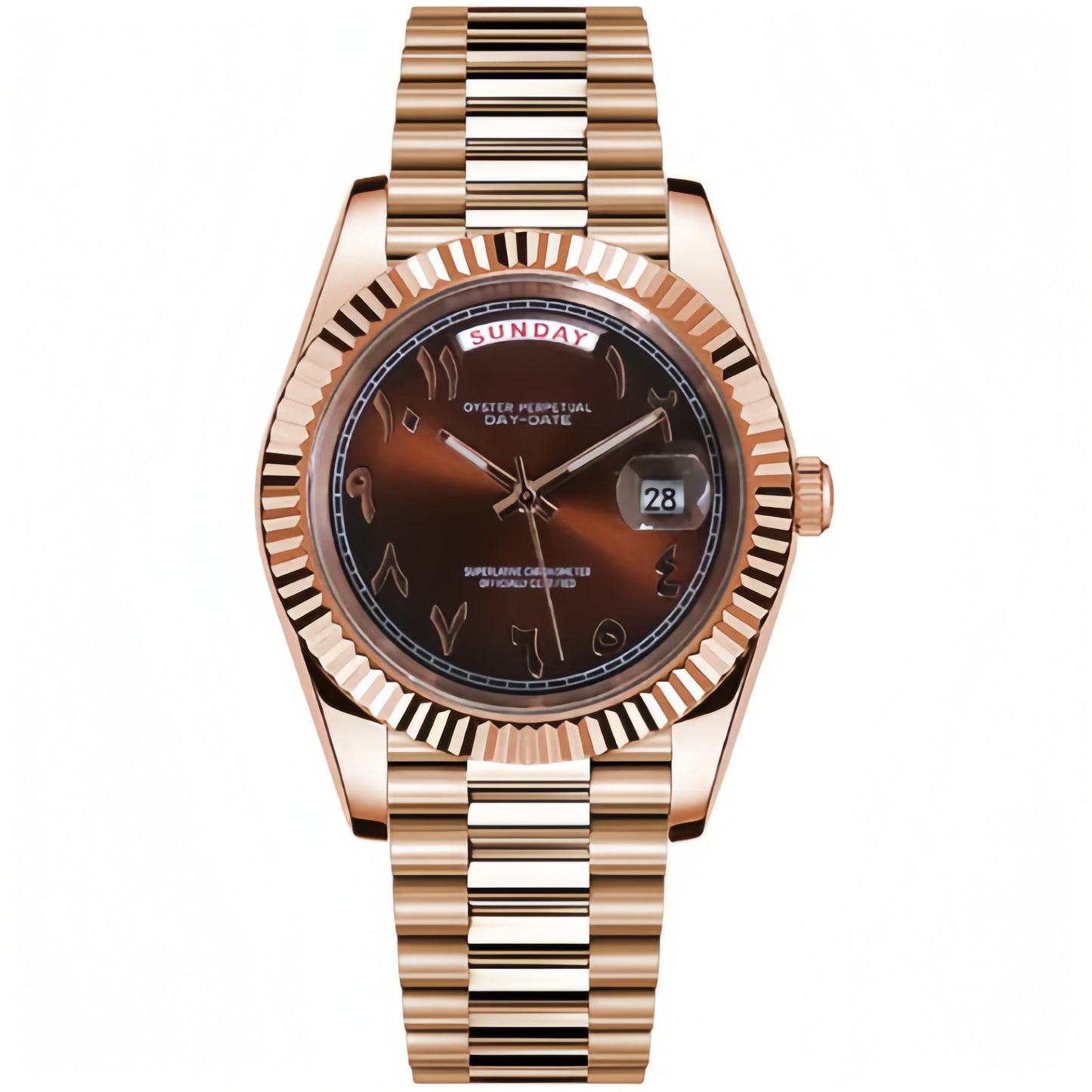 SEIKOJUST︱DAYDATE ROSE GOLD - CHOCOLATE ARABIC