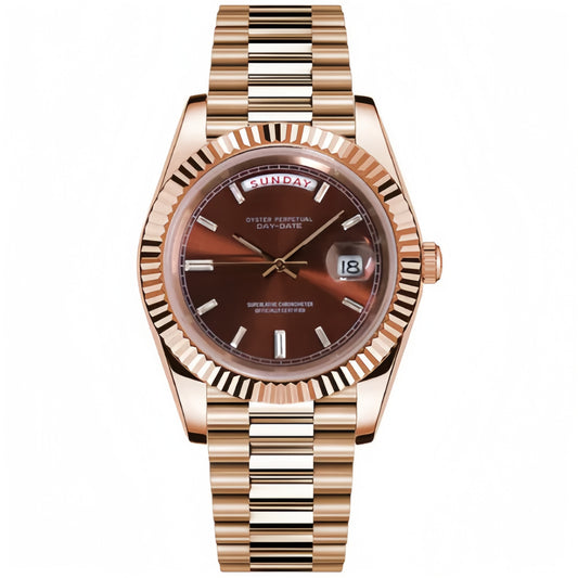 SEIKOJUST︱DAYDATE ROSE GOLD CHOCOLATE