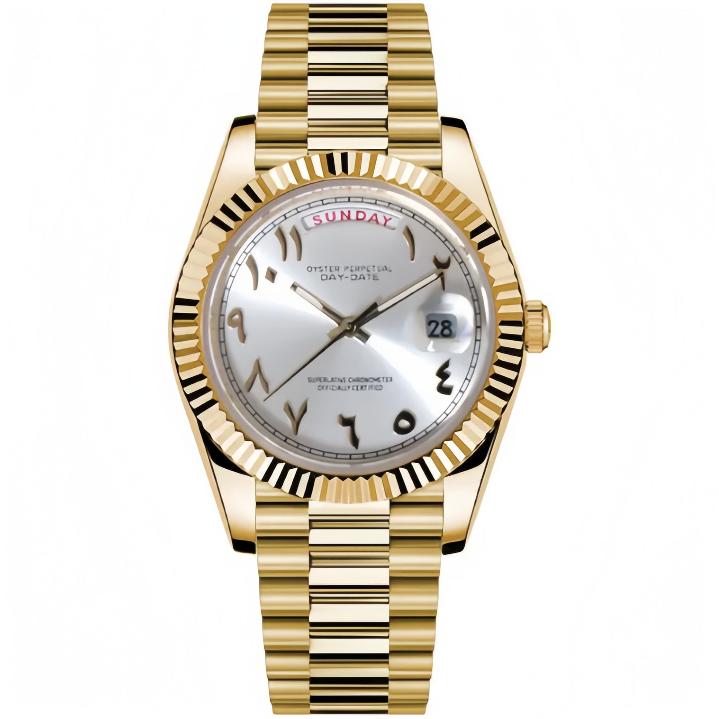 SEIKOJUST︱DAYDATE YELLOW GOLD - WHITE ARABIC
